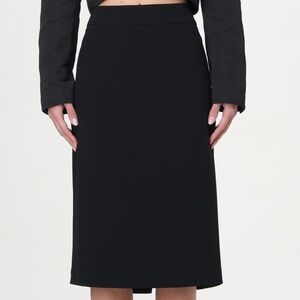 Giorgio Armani Classic Black Midi Skirt